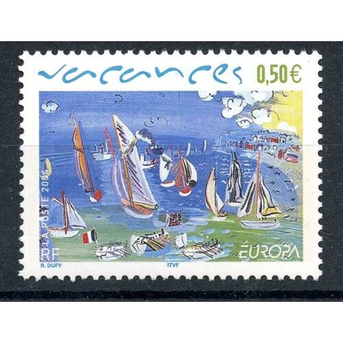 Europa ; Les Vacances Oeuvre De Raoul Dufy Année 2004 N° 3668 Yvert Et Tellier Luxe