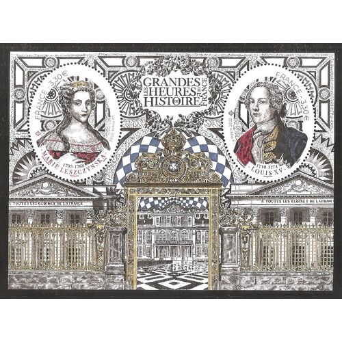Les Grandes Heures De L'Histoire De France (11) : Marie Leszynska Et Louis Xv Feuillet 5640 Année 2022 N° 5640 5641 Yvert Et Tellier Luxe