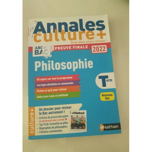 Annales Culture Et Philosophie