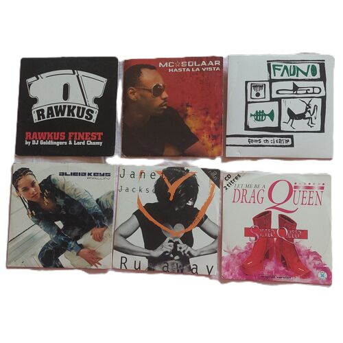 Lot Cd Single 6 : Rawkus Finest - Mc Solar-Fauno-Alicia Keys-Janet Jackson - Drag Queen