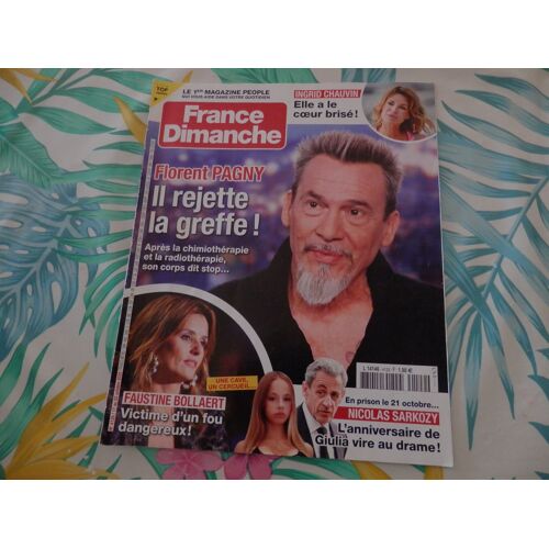 France Dimanche 4129 : Florent Pagny - Il Rejette La Greffe !