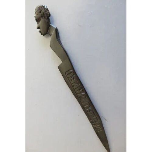 Coupe Papier Ébène Tête De Personnage N° 1