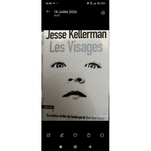Les Visages Jesse Kellermann Édition Sonatine