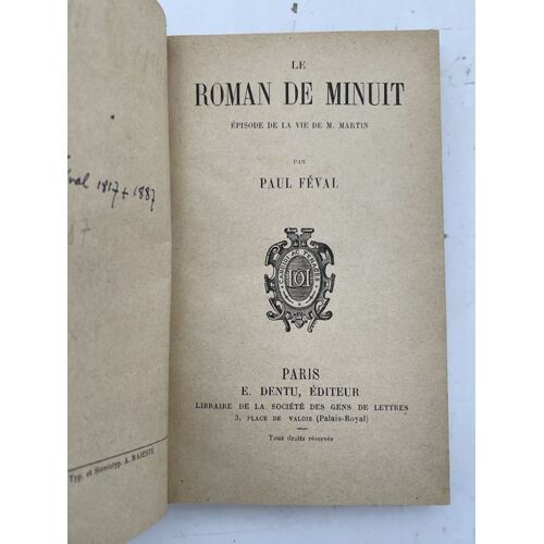 Le Roman De Minuit. Episode De La Vie De M Martin