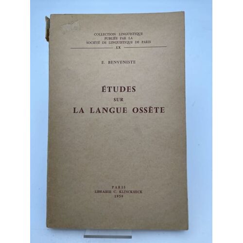 Etude Sur La Langue Ossète