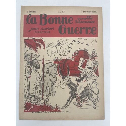 La Bonne Guerre. Numéro 22 Du 4 Janvier 1936
