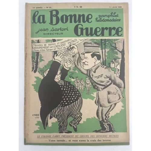 La Bonne Guerre. Numéro 22 Du 1er Juin 1935