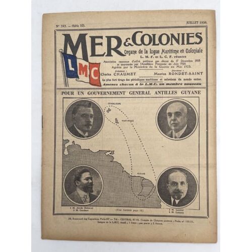 Mer Et Colonies. N°243 De Juillet 1930