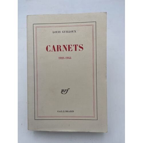 Carnets. 1921 - 1944