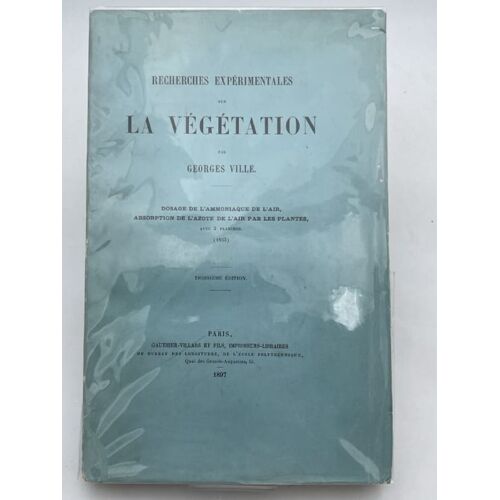 Recherches Expérimentales Sur La Végétation. Dosage De L'ammoniaque De L'air. Absorption De L'azote De L'air Par Les Plantes. 1853
