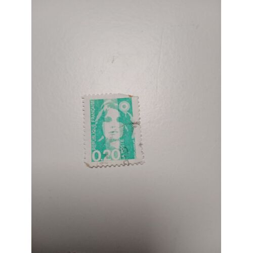 Timbre France Oblitéré 0,20 Yvert N° 2618 Émeraude Type Marianne Du Bicentenaire De 1990 +