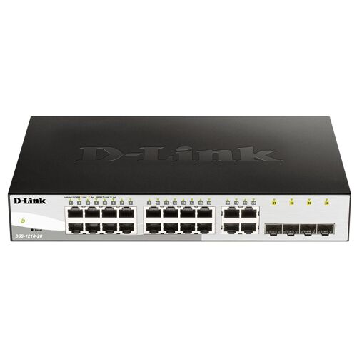 D-Link DGS-1210-20 Géré L2 Gigabit Ethernet (10/100/1000) 1U Noir
