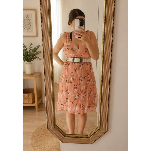 Ceinture Femme Blanche En Croûte De Cuir ¿ Made In France ¿ 75 Cm
