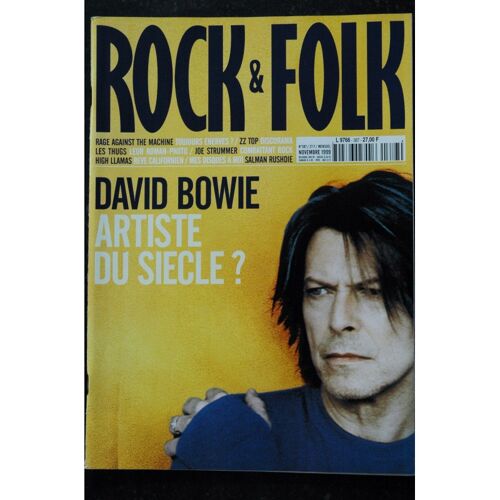 Rock & Folk 387 David Bowie Rage Against The Machine Zz Top Les Thugs Joe Strummer High Llamas Salman Rushdie