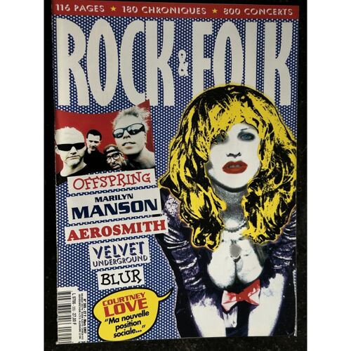 Rock & Folk 355 Mars 1997 Courtney Love Interview - Marilyn Manson - Aerosmith - Blur - Velvet Underground - Offspring