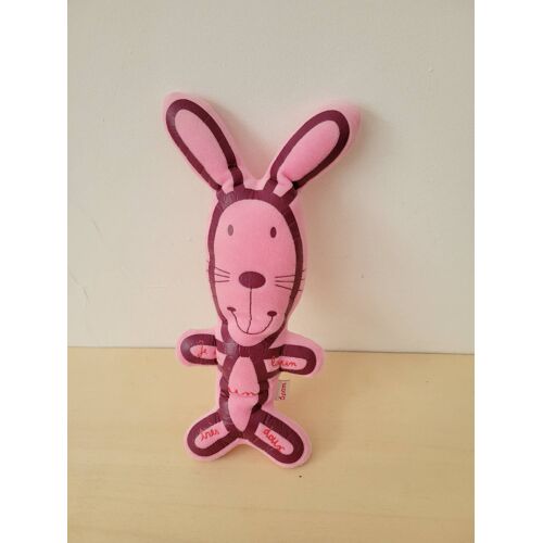 Doudou lapin rose dpam