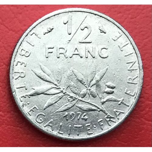 1/2 Franc - Semeuse - 1974 - France