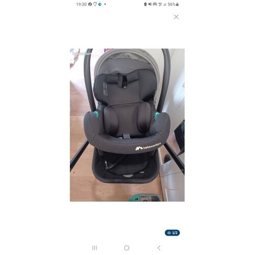 Poussette Landau Bébé Confort 3 en 1 - SMOBY - Roues silencieuses - Rose, en très bon état, vous achetez ce que vous voyez sur les photos.