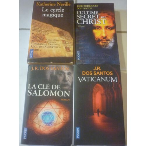 Thrillers Sur Le Christianisme En Poche - José Rodrigues Dos Santos : L'Ultime Secret Du Christ + La Clé De Salomon + Vaticanum + Le Cercle Magique, Par Katherine Neville (Pocket)