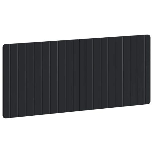 vidaXL Tête de lit murale ZWOLLE Noir Bois d'ingénierie