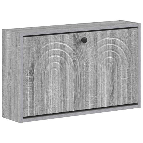 vidaXL Cabinet à chaussures mural ALKMAAR 71 x 17 x 43 cm Sonoma gris