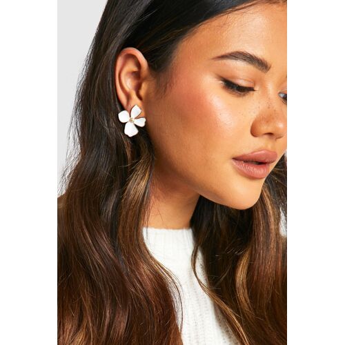 Boohoo Hzz08231-173-35 Boucle D'oreille Clous D'oreilles Blanc
