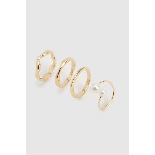 Boohoo Gzz85432-128-33 Bague Femme Or