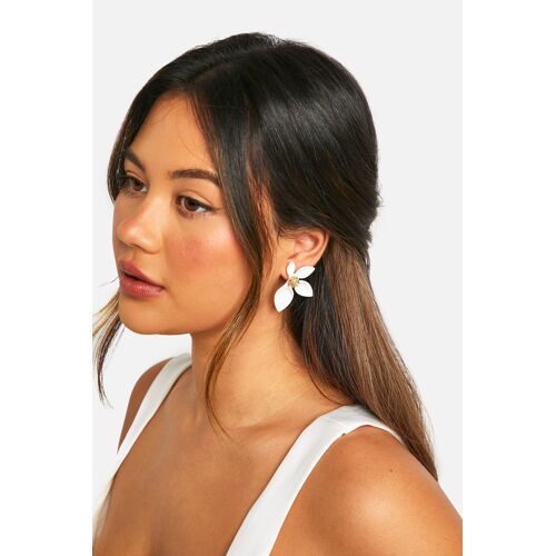 Boohoo Gzz89834-173-35 Boucle D'oreille Clous D'oreilles Blanc