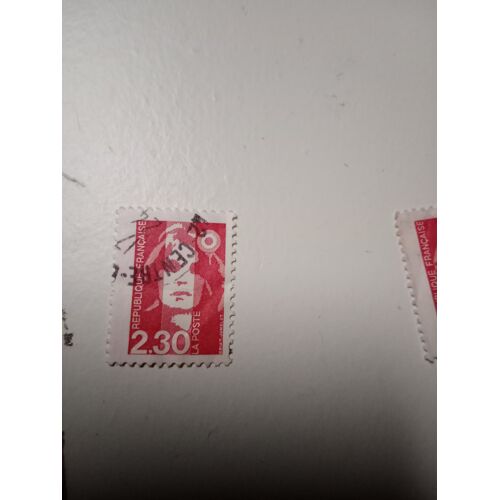 Timbre France Oblitéré 2,30 Yvert N° 2614 Type Marianne Du Bicentenaire Rouge De 1990 X