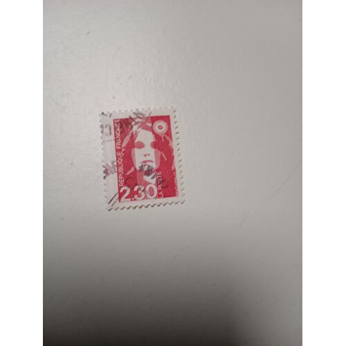 Timbre France Oblitéré 2,30 Yvert N° 2614 Type Marianne Du Bicentenaire Rouge De 1990 V