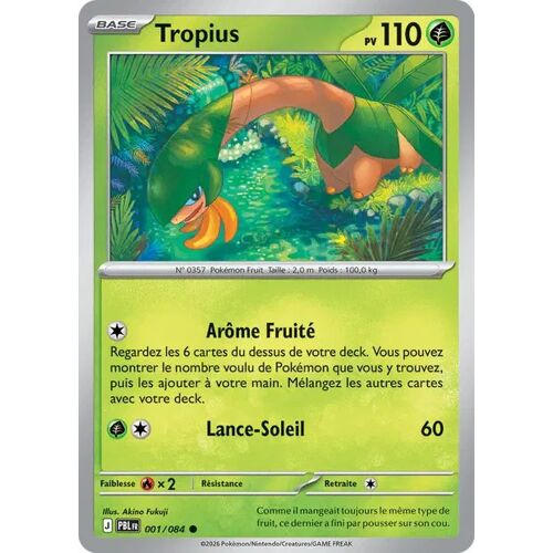 Carte Pokémon - Tropius - 001/084 - Me5 Nuit Noire