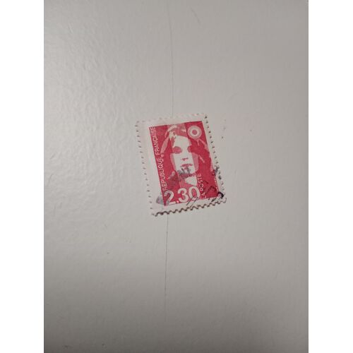 Timbre France Oblitéré 2,30 Yvert N° 2614 Type Marianne Du Bicentenaire Rouge De 1990 K