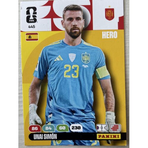 Carte Foot Panini Adrenalyn Xl World Cup 2026 Unai Simon 445