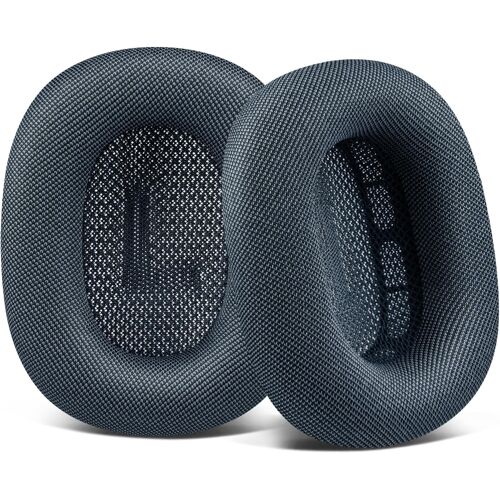 Coussinets de rechange pour Casques AirPods Max 1 et AirPods Max 2 - avec tissu en maille durable - mousse plus douce (Minuit)