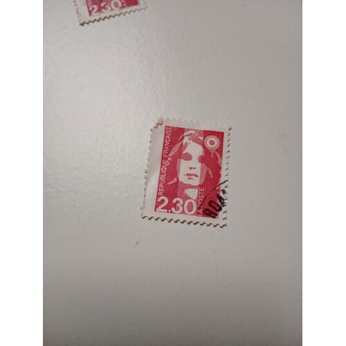 Timbre France Oblitéré 2,30 Yvert N° 2614 Type Marianne Du Bicentenaire Rouge De 1990 Ms