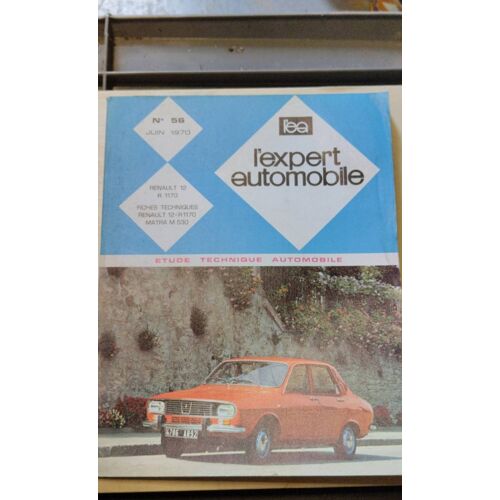 Revue Technique Automobile Renault 12 R1170