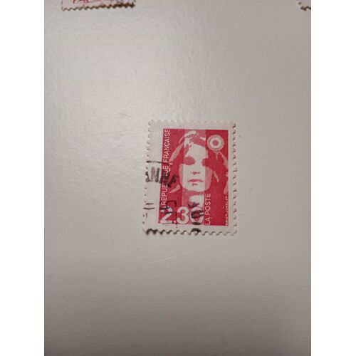 Timbre France Oblitéré 2,30 Yvert N° 2614 Type Marianne Du Bicentenaire Rouge De 1990 Sm