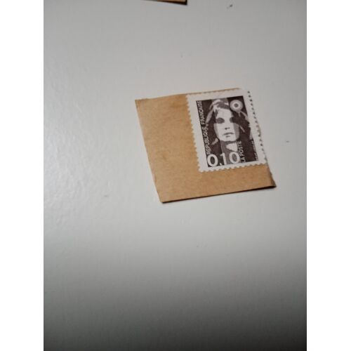 Timbre France Oblitéré 0,10 Yvert N° 2617 Type Marianne Du Bicentenaire Bistre Noir De 1990 F