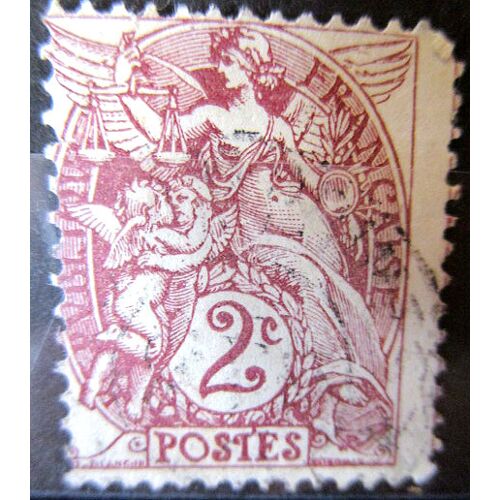 1900 - 24. F108b: Type Blanc Type 1b , 2c Brun Lilas (Ii).