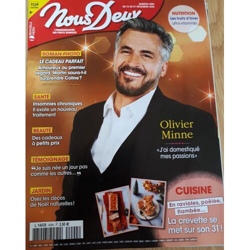 Nous Deux 4094 Olivier Minne, Santé Insomnies Chroniques, Cuisine : La Crevette...