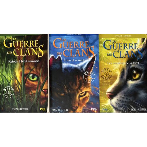 La Guerre Des Clans Cycle 1 Livres 1 À 3 - Erin Hunter - Pkj