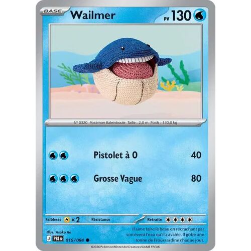 Carte Pokémon - Wailmer - 015/084 - Me5 Nuit Noire