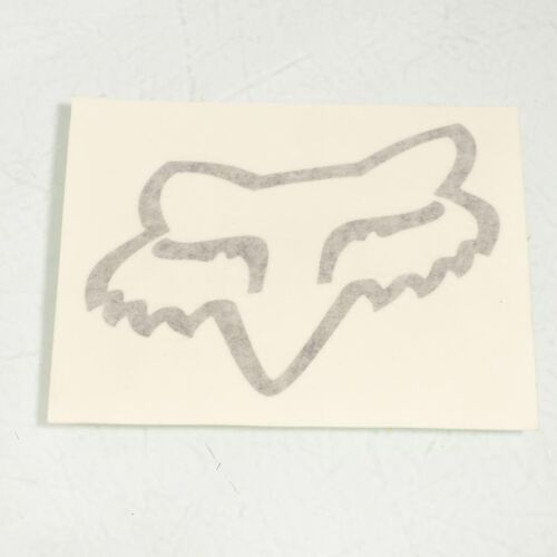 Autocollant Stickers Fox Gris Pour Moto Cross Enduro Tt Terrain Neuf