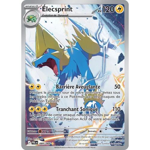 Carte Pokémon - Elecsprint - 089/084 - Secrète-Rare - Me5 Nuit Noire