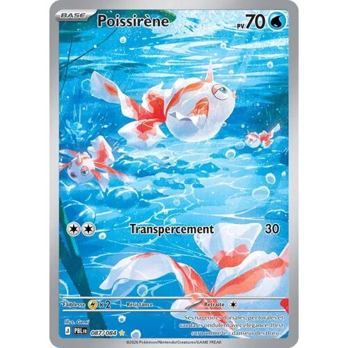 Carte Pokémon - Poissirène - 087/084 - Secrète-Rare - Me5 Nuit Noire