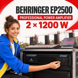 Behringer Europower Ep2500 – Amplificateur De Puissance Professionnel 2 × 1200 W