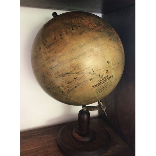 Ancien Globe Terrestre / Mappemonde J.Forest 1/50.000.000