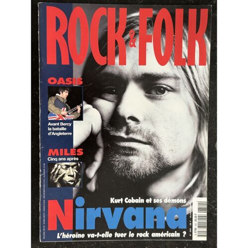 Rock & Folk 350 Octobre 1996 Nirvana Kurt Cobain Et Ses Démons Oasis Miles Davis Rock Satanique Fugees