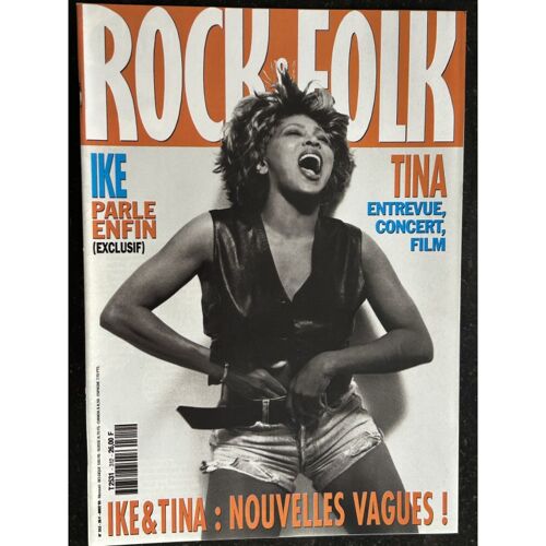 Rock & Folk 312 Aout 1993 Cover Tina Turner - Ike - Rod Stewart Billy Idol Kiss Beach Boys Louis Bertignac