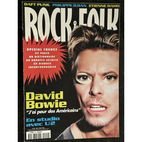 Rock & Folk 354 Février 1997 David Bowie U2 Daft Punk Philippe Djian Etienne Daho